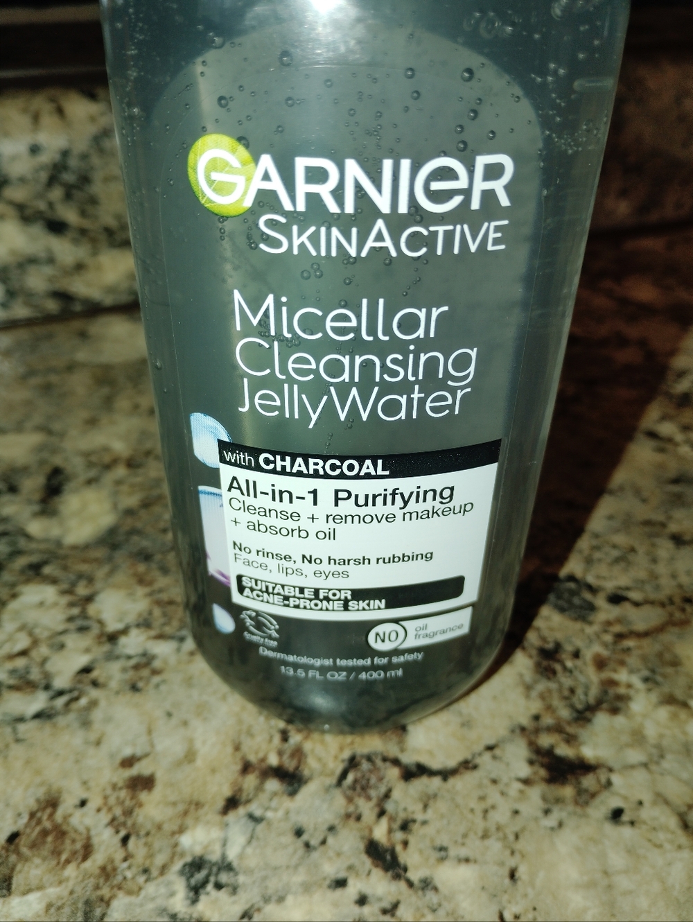 Garnier SkinActive Micellar Cleansing Jelly Water with Charcoal - Black New
